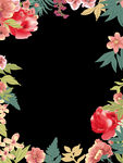 花叶花草边框