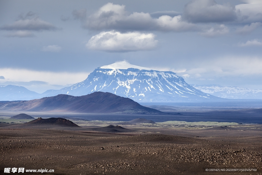 冰岛火山景观 