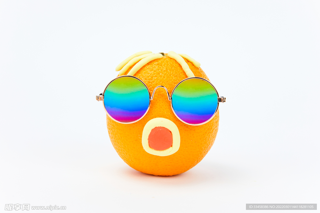愚人节创意水果橙子