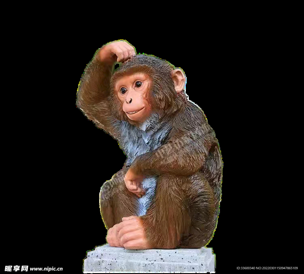 仿真猴玻璃钢雕塑模型