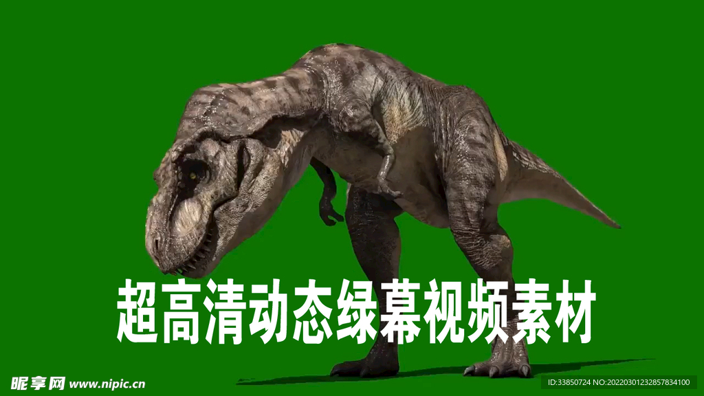抖音小视频恐龙绿幕抠像素材