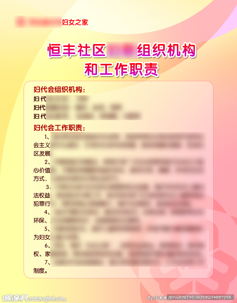 组织机构工作职责责任