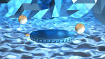 3D水波科技风展台背景素材图片