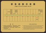 酒店宾馆紧急疏散示意图