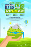 简约清新绿色爱护自然环保宣传