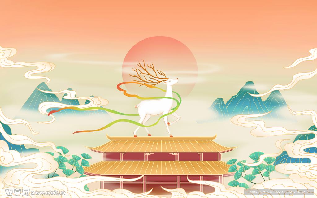 国潮遇见神鹿