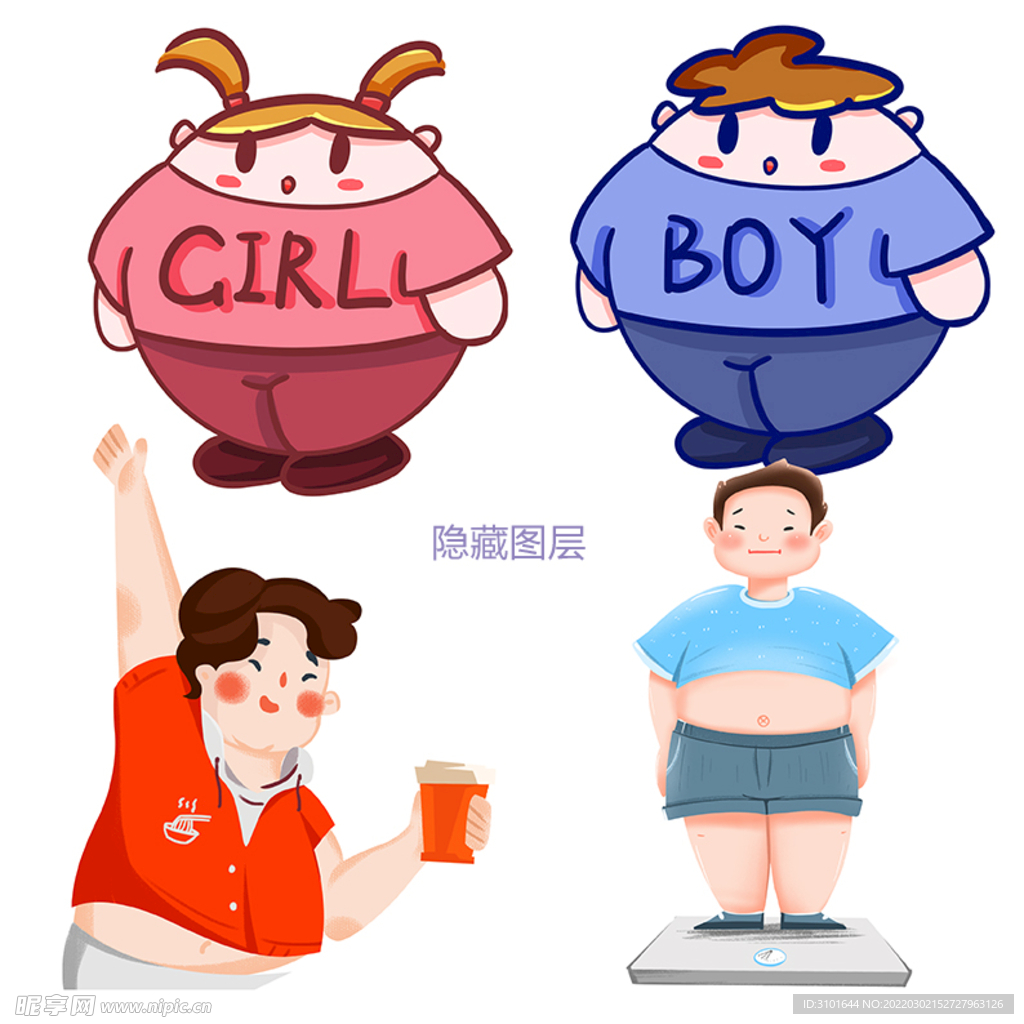 肥胖卡通