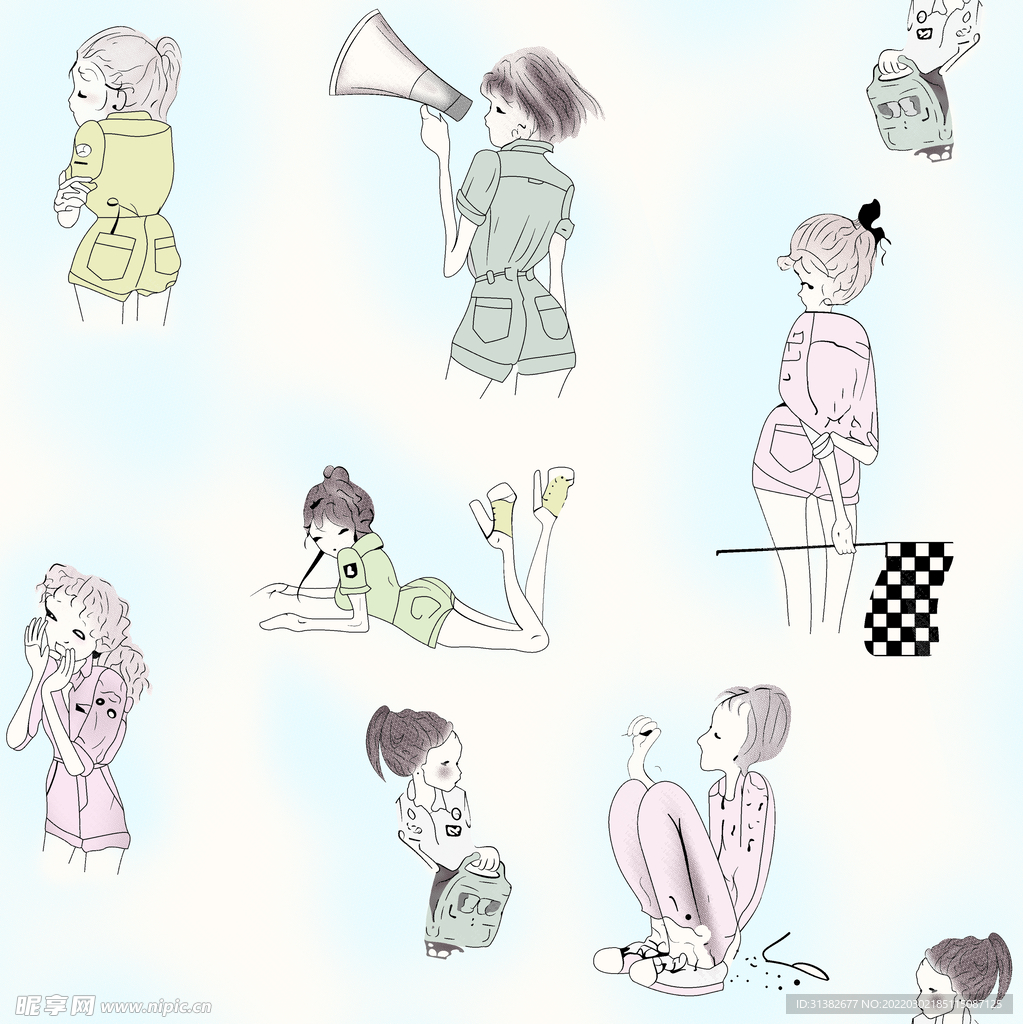 卡通女孩