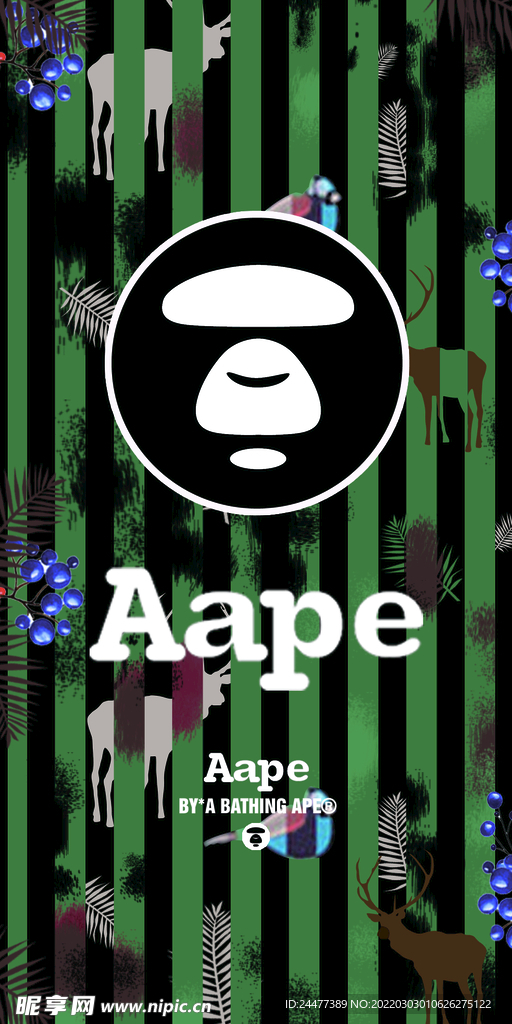 Aape 猿人 条纹