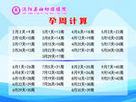 孕周计算