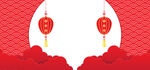 中式波纹 新年背景