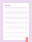 创意小清新简约紫色笔记本背景