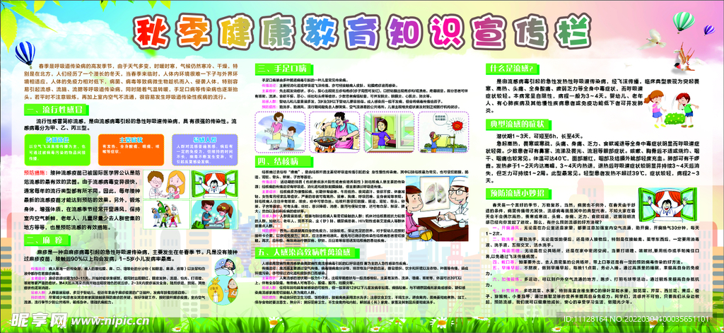 秋季健康教育宣传栏