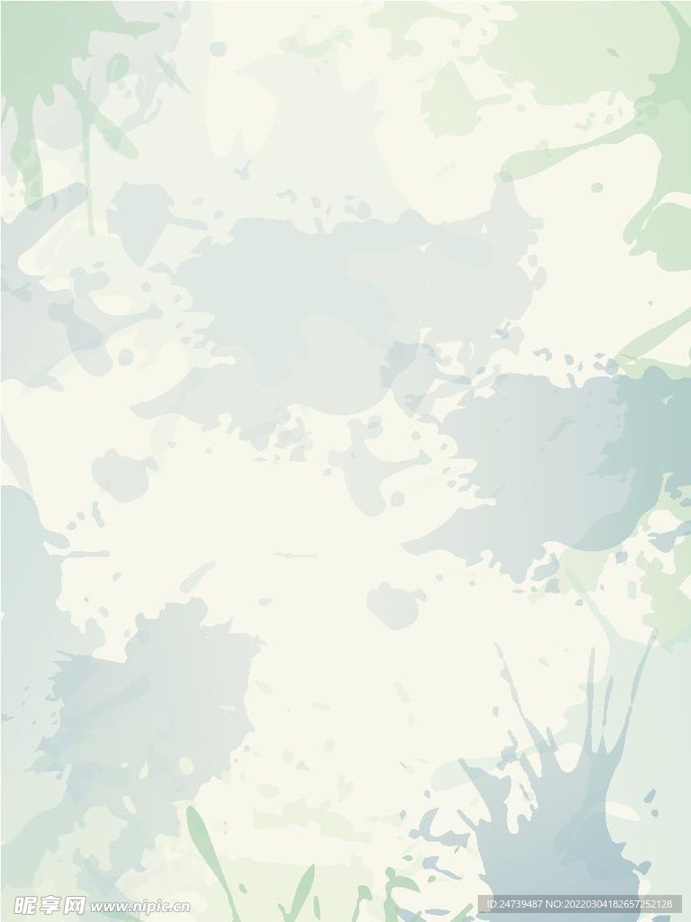 小清新水彩晕染海报背景