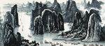 山水画漓江天下