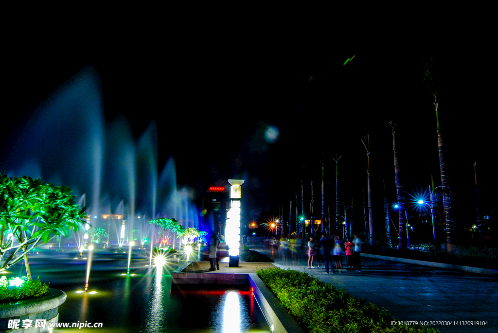校园夜景