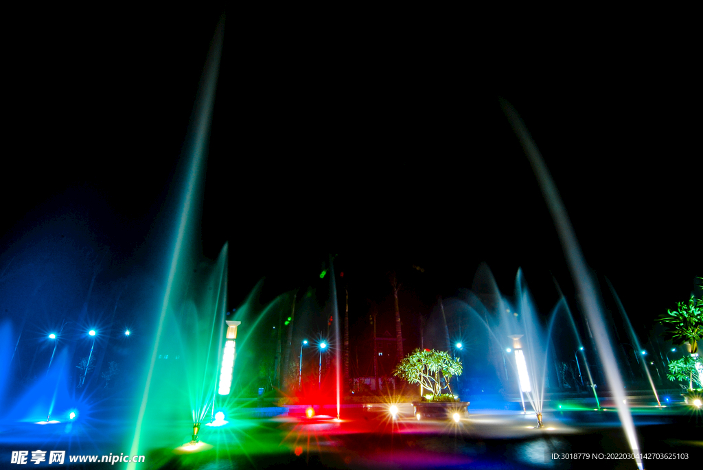 夜晚灯光