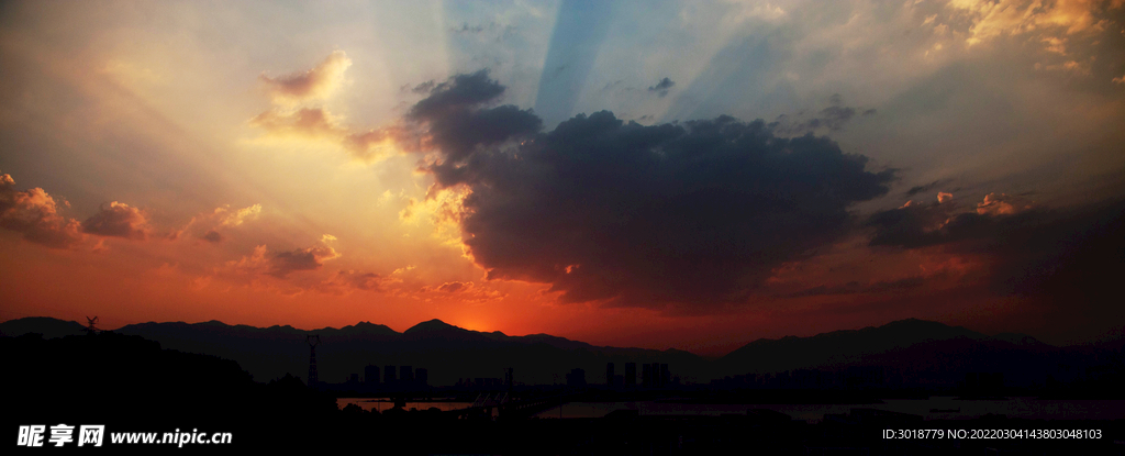 夕阳落日 