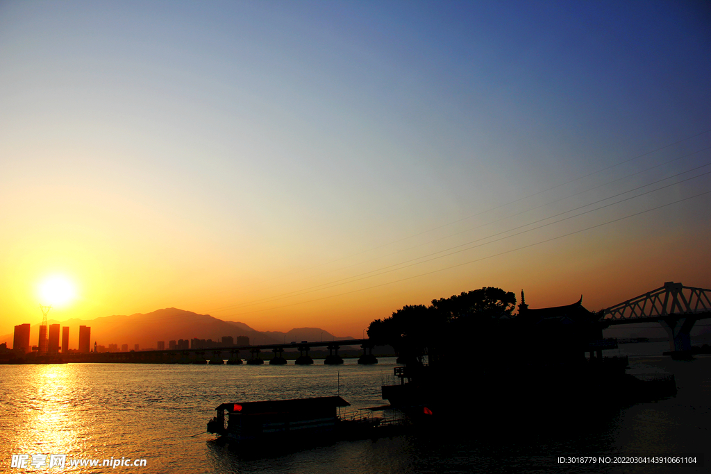 夕阳落日 
