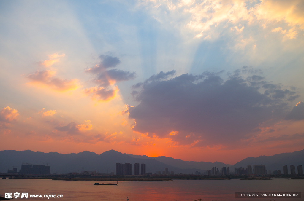 夕阳落日 