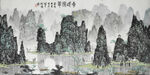 白雪石国画奇峰独翠