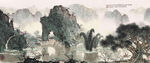 白雪石国画阳朔风光