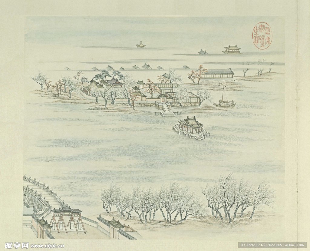 山水画  