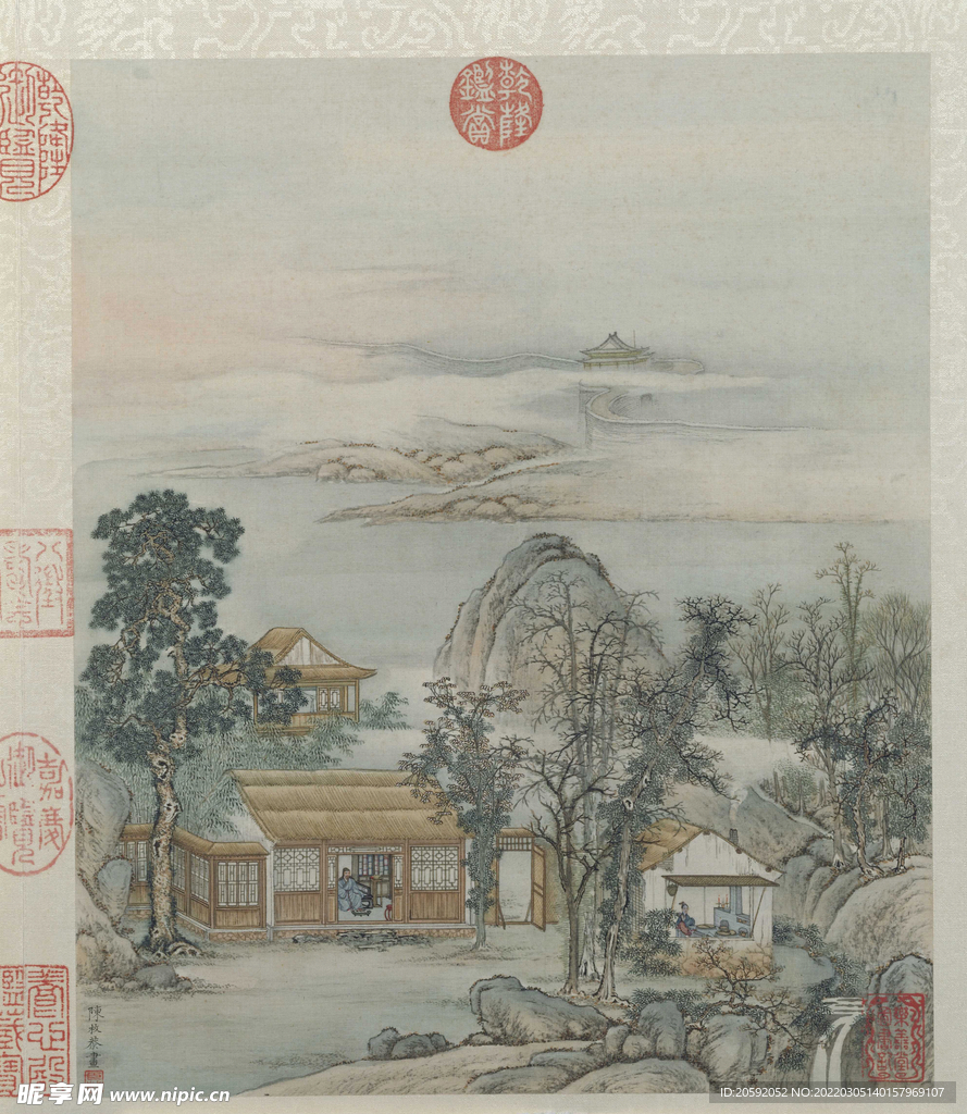 山水画  