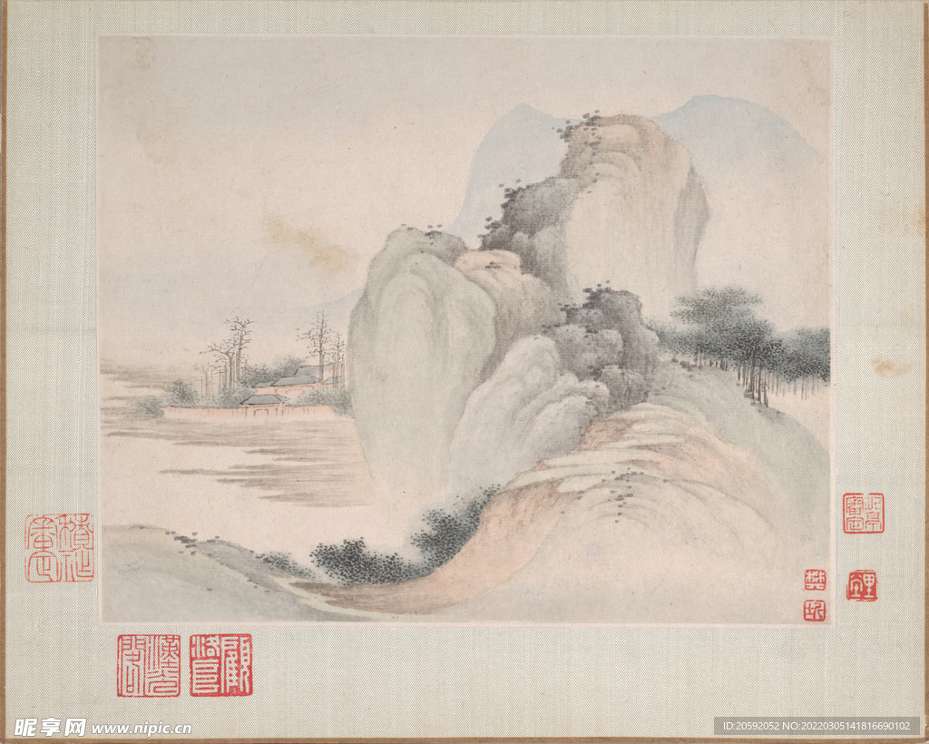 山水画  