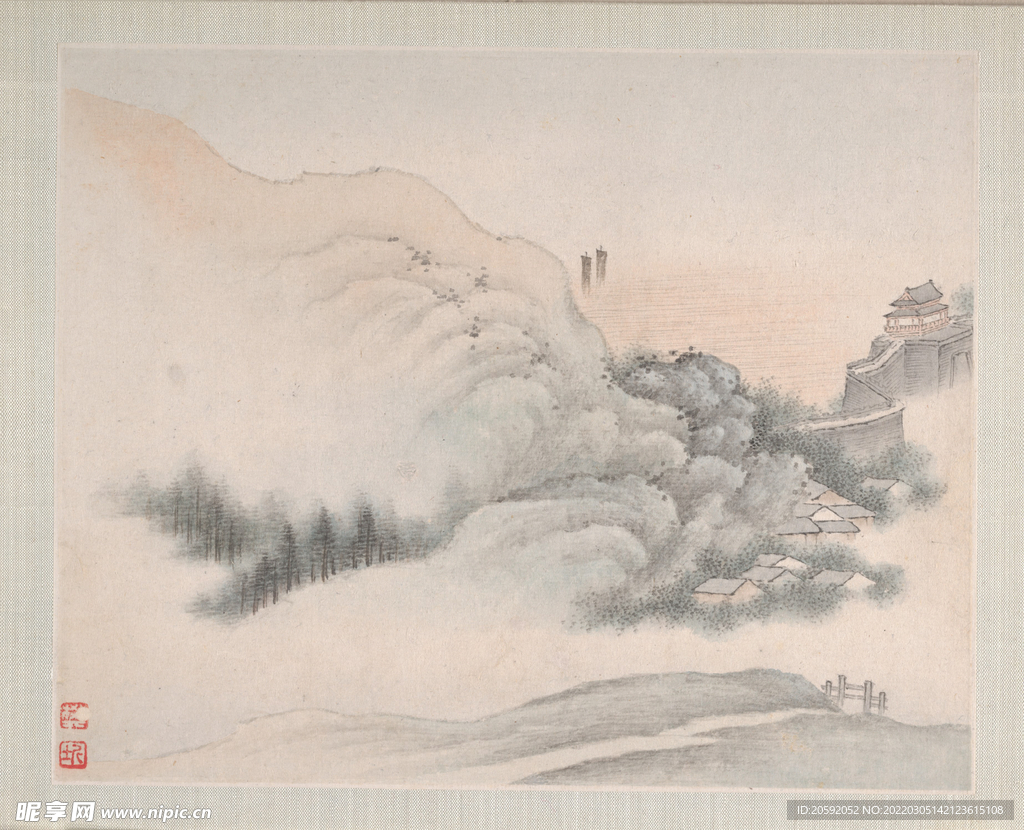 山水画  