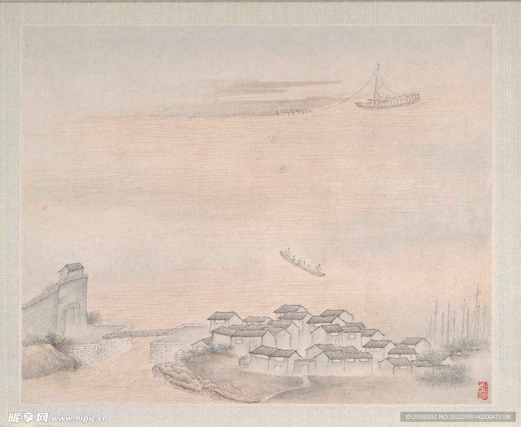 山水画  