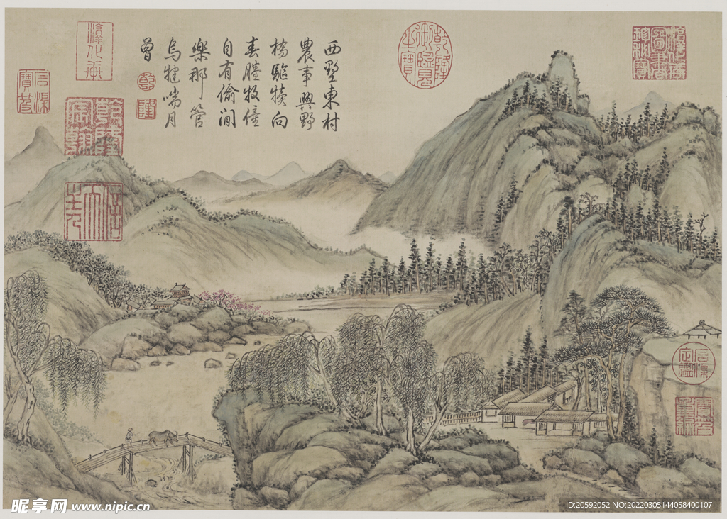 山水画  