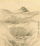 山水画  