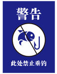 禁止垂钓提示牌