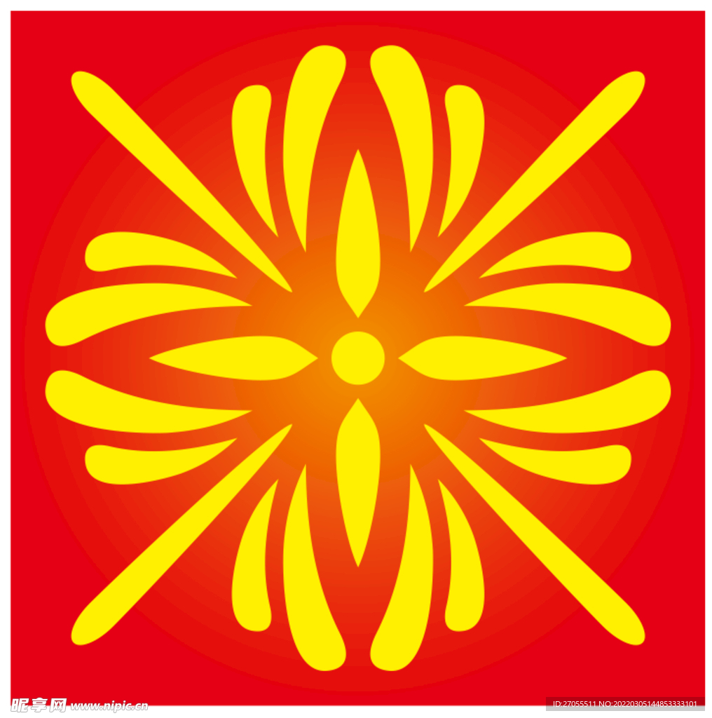 菊花 传统图案 丝印花纹 蜡染