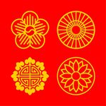 中国风花纹 