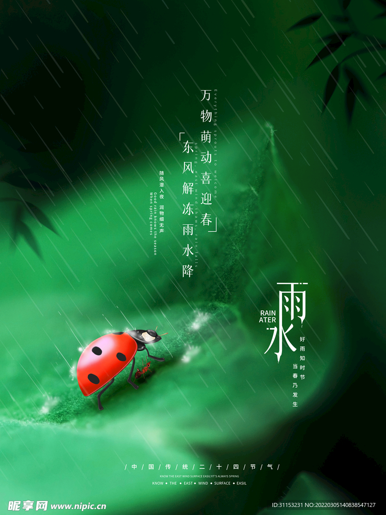 雨水海报