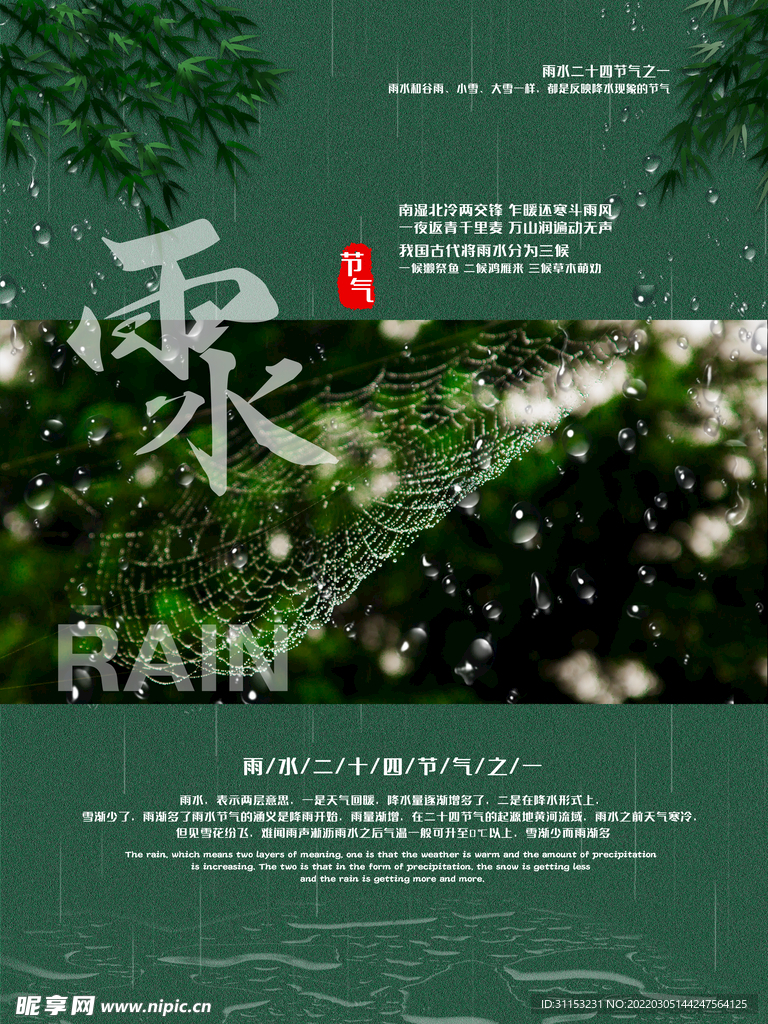 雨水海报