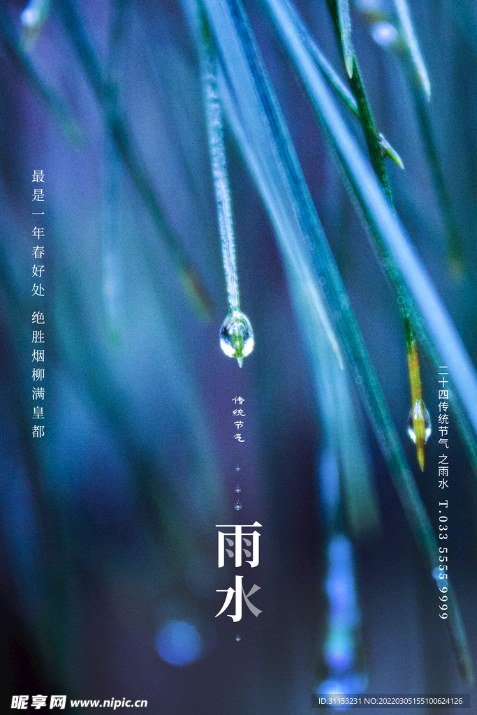 雨水海报