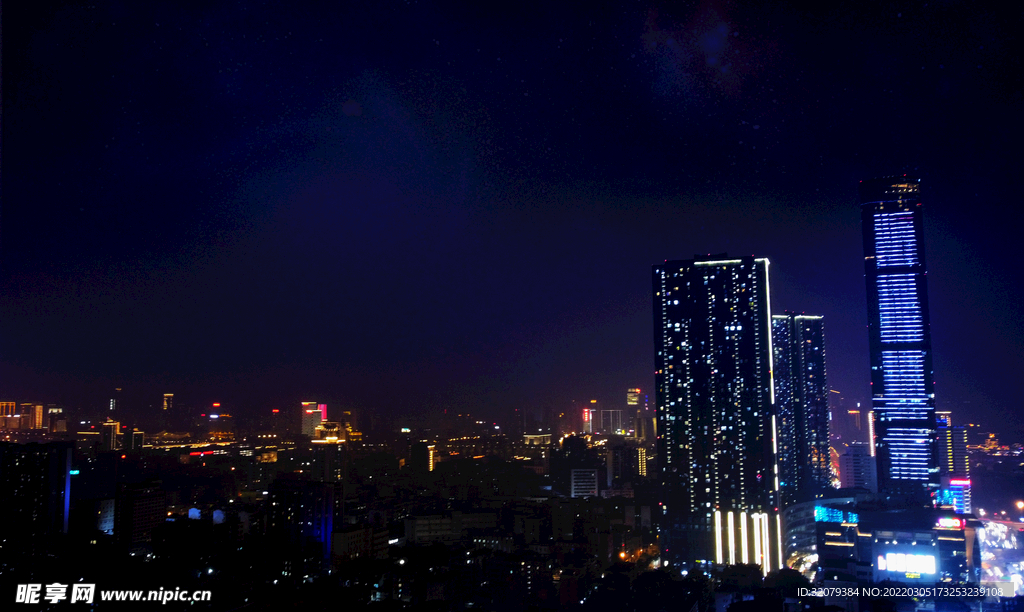 航拍夜景