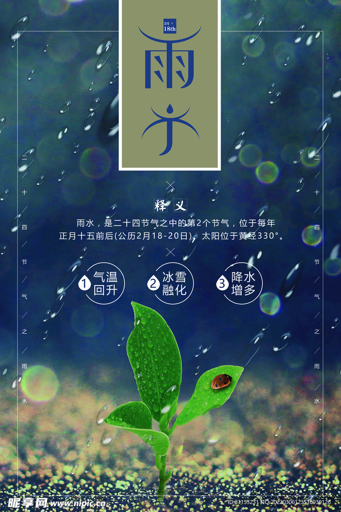 雨水海报