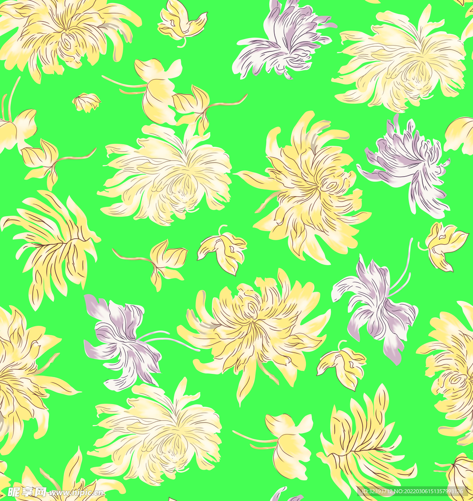 手绘花 
