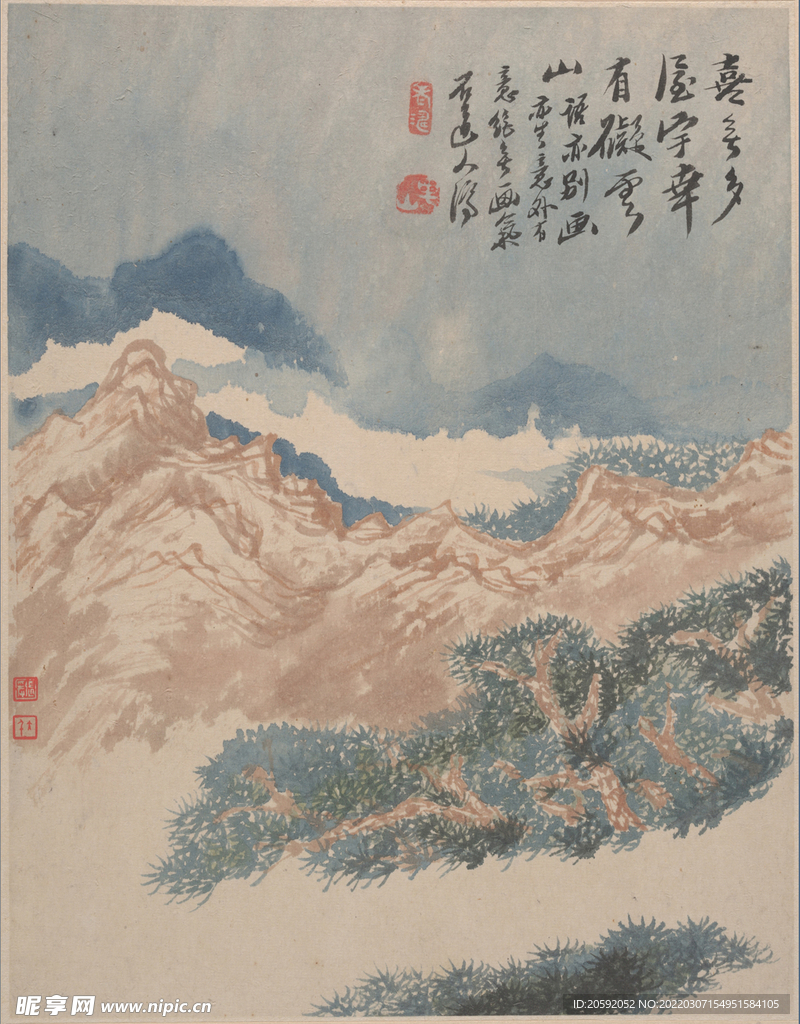 山水画  