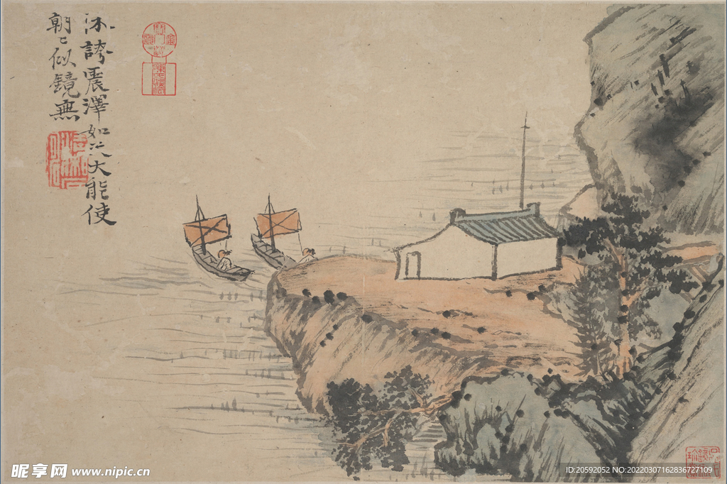 山水画  