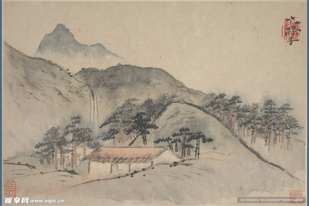 山水画  