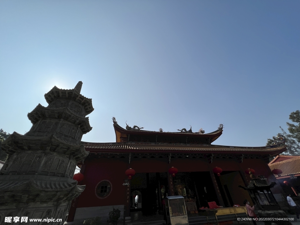 逆光泉州府同安县梵天寺大雄宝殿