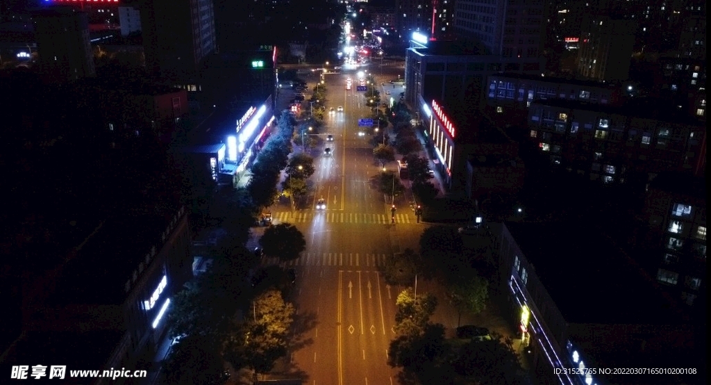 大同市夜景航拍