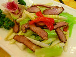 脆莴笋炒腊肉