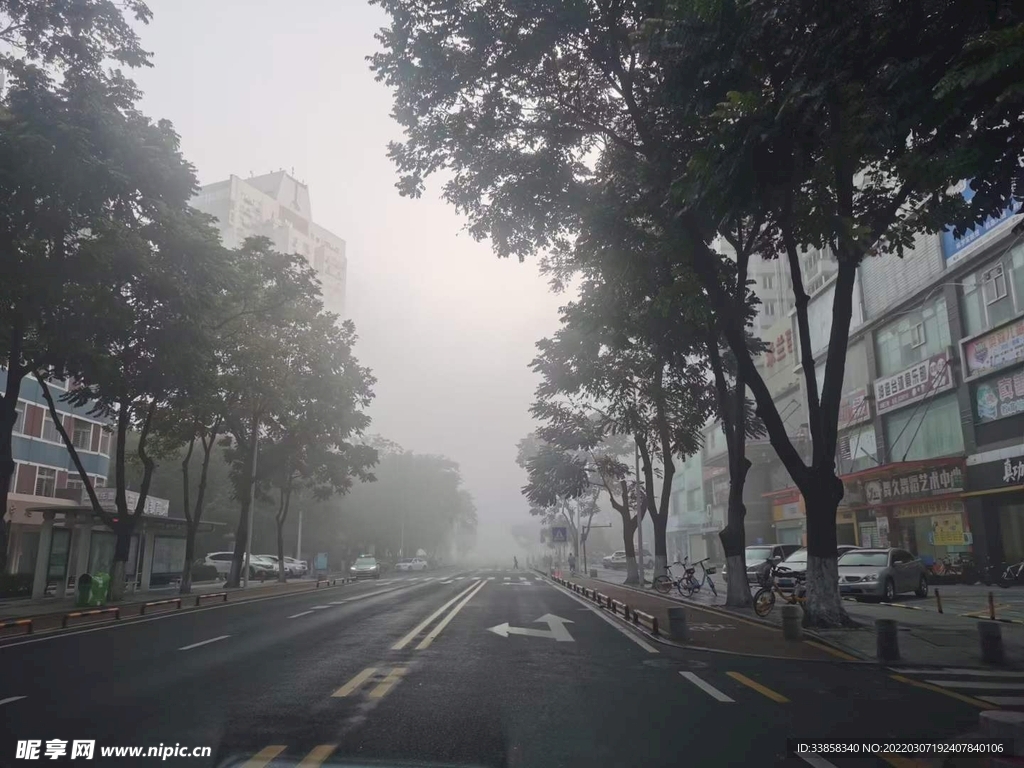 城市马路图景