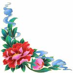 手绘国潮鲜花